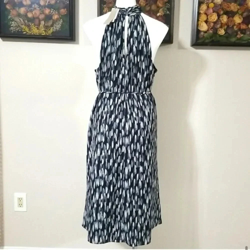 Twist-Neck Satin Banana Republic Dress - Picture 10 of 14